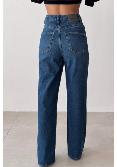 Lacarino 7714 W.leg Kadın Jean Pantolon Dark Blue