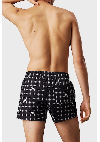 Calvin Klein Erkek Mayo Short Km0km01172 0go Siyah-beyaz Siyah-beyaz