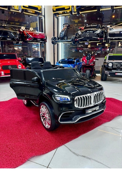 Poyraz Akülü Bmw Suv 12 Volt Akülü Araba 0-7 Yaş Siyah