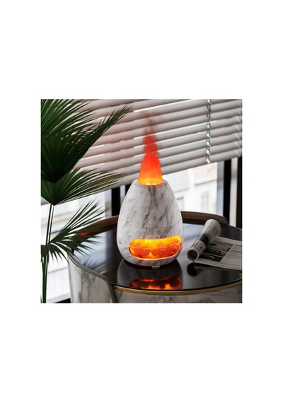 3d Alev Görünümlü Oda Hava Nemlendirici Himalaya Tuzlu Humidifier Buhar Makinesi