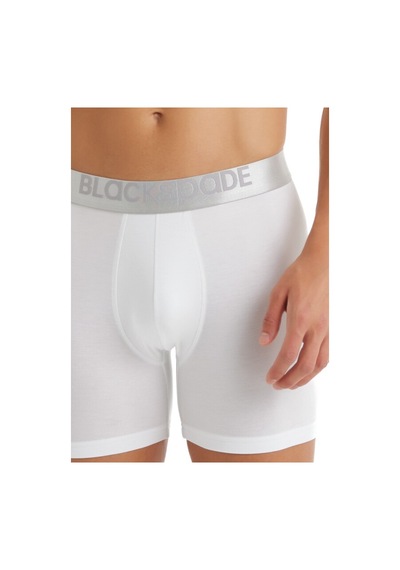 Erkek Modal Elastan Boxer Silver 9303 Beyaz