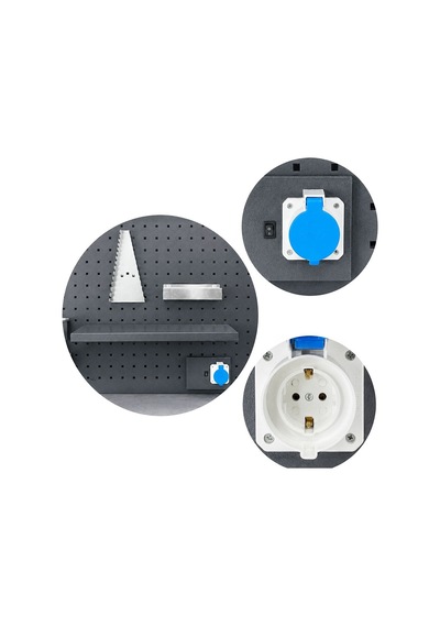 Takpower 2 Metre Takım Tezgahı 3 Dolaplı Antresit