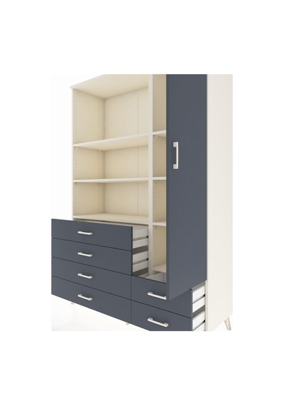 Hyperion Dolap 7 Raflı 6 Çekmeceli Tek Kapaklı 132x44x195 Aytaşı-antrasit/antrasit Antrasıt/antrasıt Hyperion Dolap 7 Raflı 6 Çekmeceli Tek Kapaklı 132x44x195 Aytaşı-antrasit/antrasit Antrasıt/antrasıt