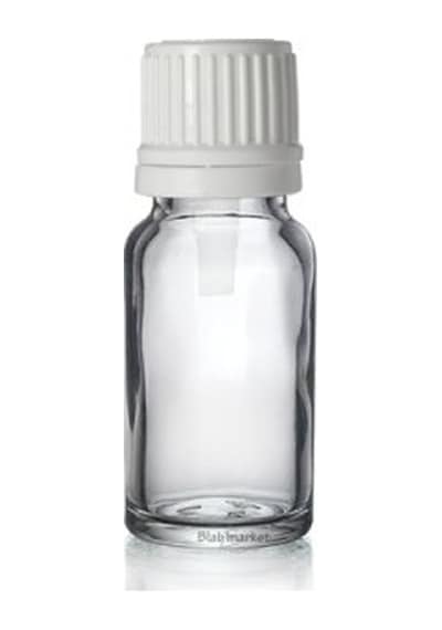 Şeffaf Cam Şişe 10 Ml Kilitli Kapak 25 Mm 247 Adet