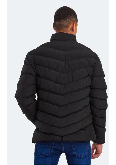 Slazenger Head New Erkek Puffer Şişme Mont Siyah Siyah