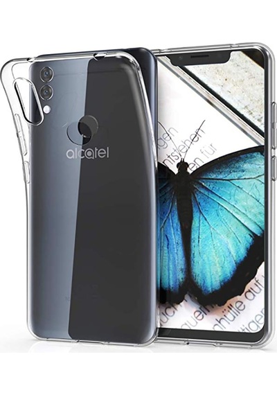 Alcatel 5v Kılıf Zore Süper Silikon Kapak Renksiz