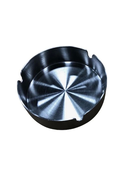 Tekli Büyük Üstü Açık Metal Küllük Çok Renkli