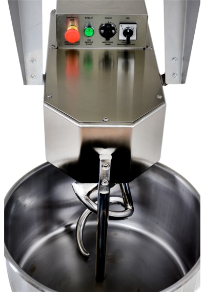 Ism 50-32 Cr , 50 Lt Kazan, İki Devirli, Paslanmaz Çelik Gövde Sprial Mixer Krom