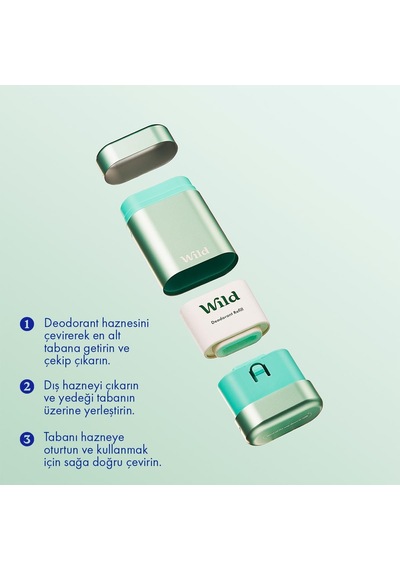 Refill Yedek Stick Deodorant İçi%98 Doğal Formül Fresh Cotton & Sea Salt 40 G.