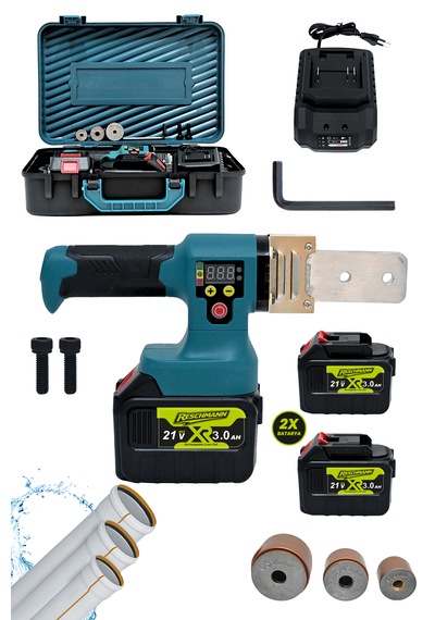 R-ht102 Profesyonel Şarjlı Pvc Boru Kaynak Makinesi 21v / 3ah