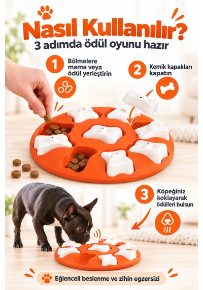 Outward Hound Nina Ottosson Dog Smart Köpek Zeka Oyuncağı Ve Yavaş Beslenme Mama Kabı Seviye 1