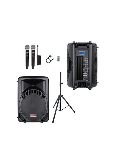 Lastvoice Ample-12set 800w 12 İnç Aktif Hoparlör Ve Mikrofon Ses Sistemi Seti