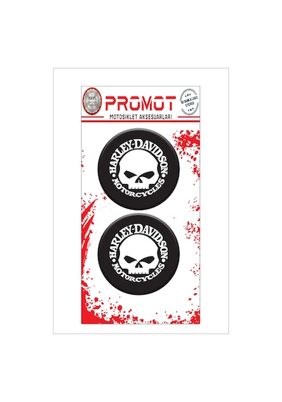 Damla Logo Sticker Harley Davıdson Kabartmalı 5x5cm 03 Nötr