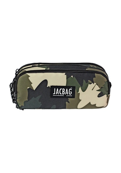 Jacbag Trıple Pouch-üç Bölmeli Kalem Kutusu Triple Pouch-haki Camoflora renkli