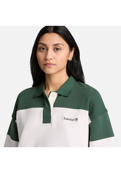 Timberland Rugby Polo Sweatshirt Kadın Yeşil Sweatshirt Tbc0yh5fanx1