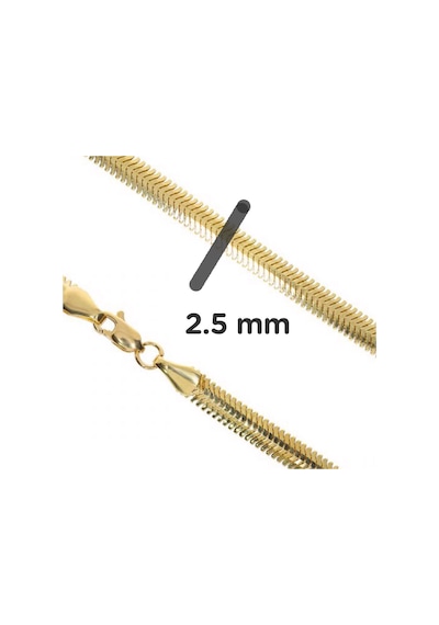Bilezikci Balık Sırtı Altın Kolye 14 Ayar 55 CM. 14KBLZ5525
