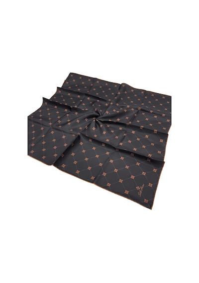Silk Home Twill İpek Eşarp - 11392-24 Siyah Bakır