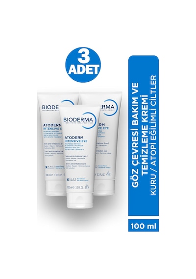 Bioderma Atoderm Intensive Eye Cream 100 Ml 3 Adet