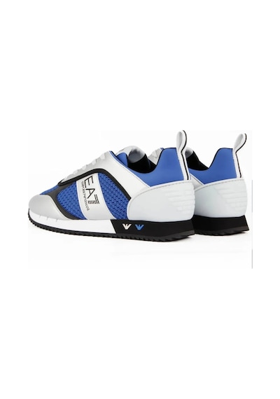 EA7 Emporio Armani File Detaylı Logolu Sneaker Mavi/beyaz Mavi - Beyaz