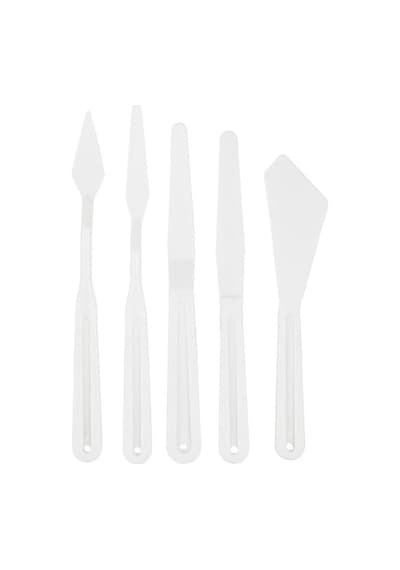 Plastik Spatula 5'Li Set Palette Knife