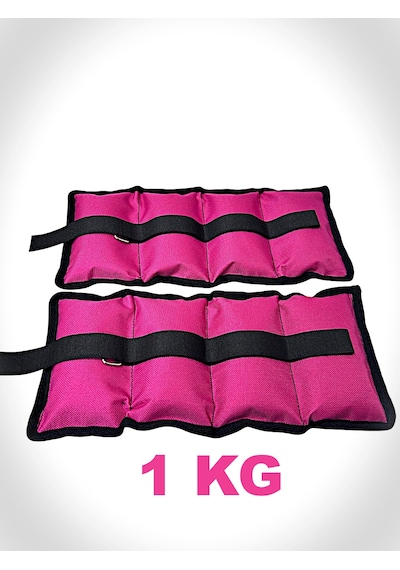 Me&ra Sport 1 Kg X 2 Adet El Ayak Bilek Ağırlık Seti Kum Ağırlık Torbası Pembe