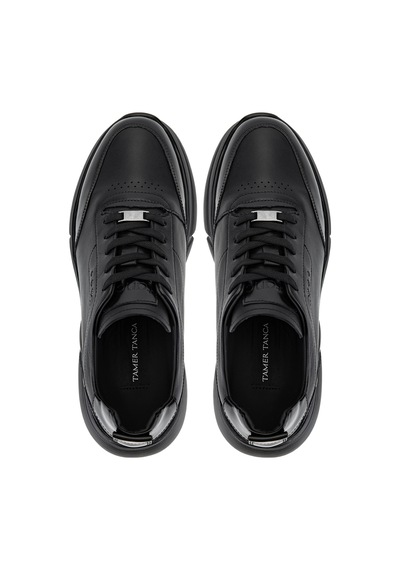 Tamer Tanca Erkek Hakiki Deri Siyah Sneakers & Spor Ayakkabı 1237 23088 Erk Ayk Sk26-27 Sıyah