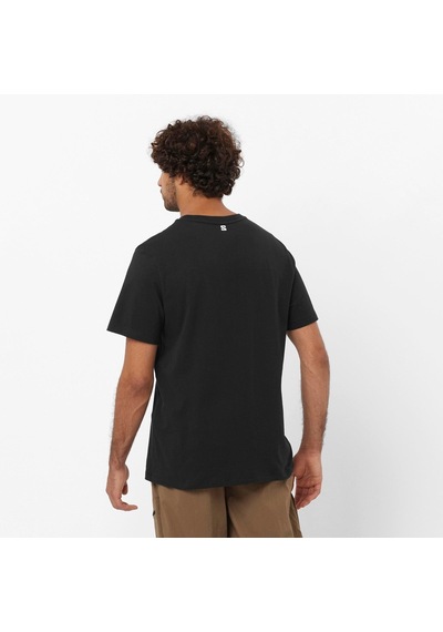 Salomon Sal Logo Perf Ss Tee M Deep Black// T-shırt Lc2245400 001