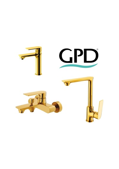 Gpd Altın Banyo Mutfak Lavabo Bataryası Provido Mbb155-a*mlb156-a Altın