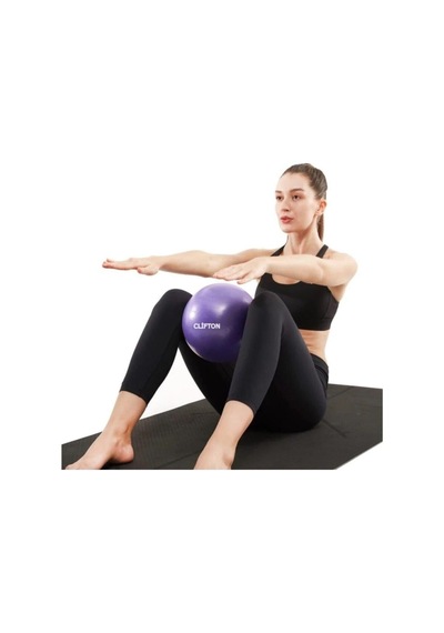 Clifton Pilates Topu 25 Cm Deluxe Pilates Topu Mini Top, Tek Ebat, Pltmt25, Mor