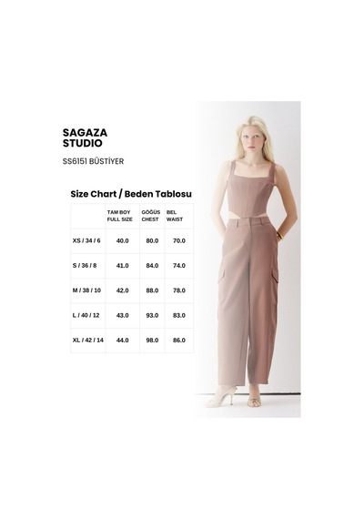 Sagaza Studio Ss6151 Sırtı İp Detaylı Büstiyer Kahve