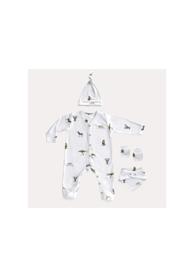 Mama Padre Leon Cebra Yenidoğan Mini Set - 4 Parça Renkli - 861046927 Renkli