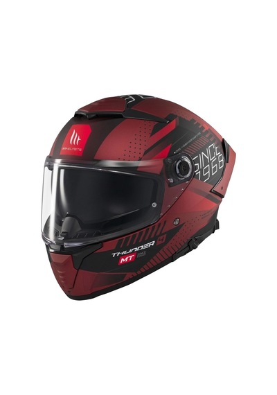 Mt Helmets Mt Thunder 4 Sv Luminence D5 Motosiket Kaskı Mat Kırmızı
