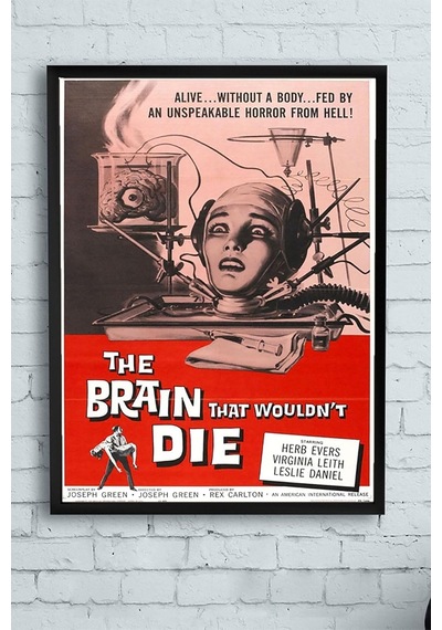 Pster10310 Brain That Wouldnt Die Bilimsel Çerçeveli Tablo 50x70cm 7/8 Yaş