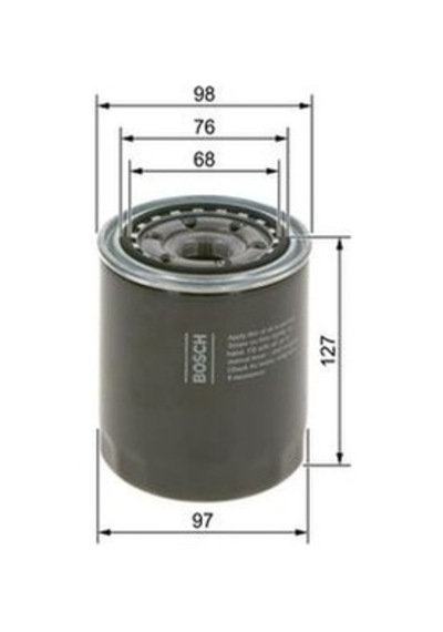 Ford Ranger 2.5td 1999-2001 Bosch Yağ Filtresi Netpar09864b7050