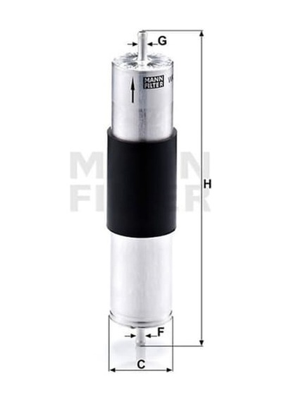 MANN WK5213 Mazot Filtresi Bmw X5 03-06 3.0D / Cooper R50 03-06 3.0D