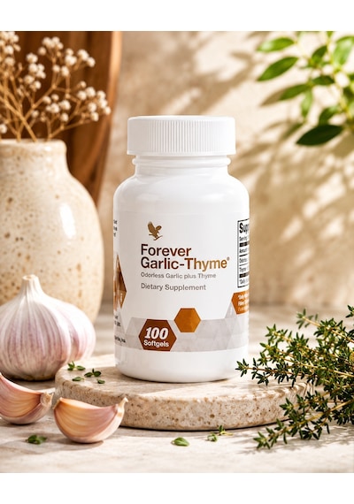 Forever  Garlic-Thyme Sarımsak ve Kekik İçeren Takviye Edici Gıda 100 Softgel