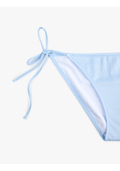 Koton Yanları İpli Üçgen Bikini Altı Mavi 6sak00018mm