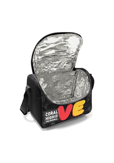 Coral High Kids Love Desenli Thermo Beslenme Çantası 37130 Siyah