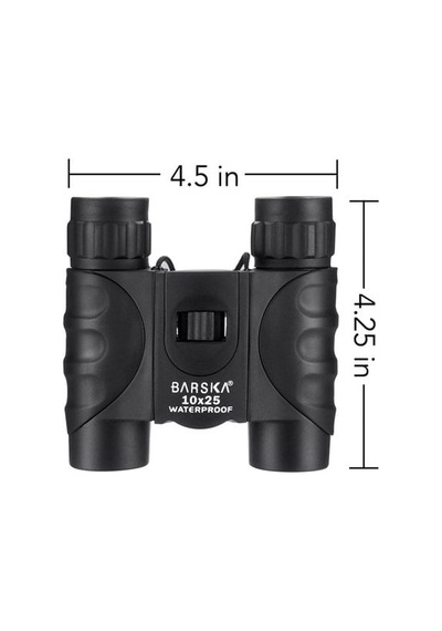 Barska Black Wp 10x25 Su Geçirmez Binoküler El Dürbünü Siyah