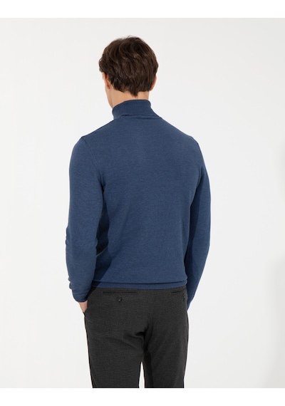 Pierre Cardin Erkek İndigo Melanj Kazak /triko 50257158-vr155 Indigo Melanj