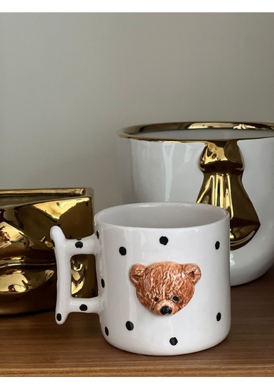 Dev Boy Kahve Teddy Kafa 420ml Kupa Çok Renk