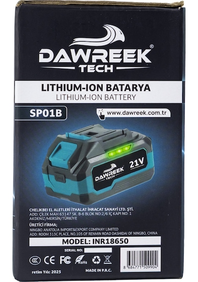 Dawreek 21v Batarya Mk10p 4ah