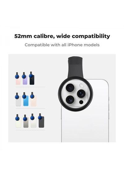 K&f Concept Klipsli 52mm Nd2-400 Filtre Seti - iPhone Uyumlu 15 / 14 / 13 / 12 / 11 Serisi