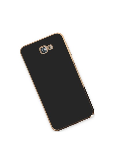 Samsung Galaxy Uyumlu , J7 Prime Kılıf Volet Silikon - Siyah