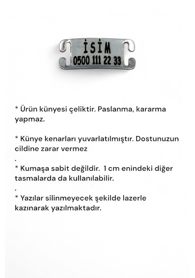 Caramelos İsimli Kedi Tasması, İsimlikli Kedi Tasması
