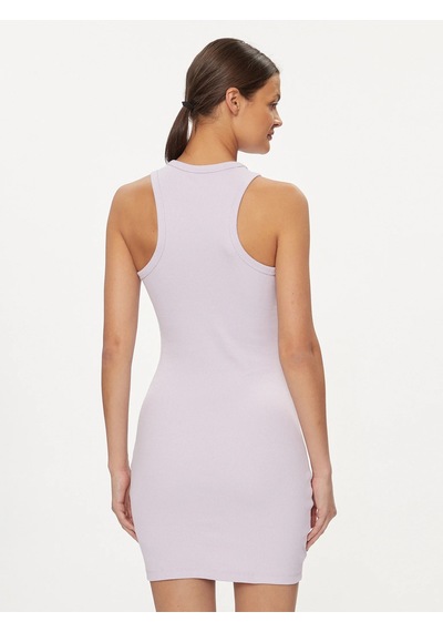 Tjw Essential Rib Tank Bodycon Elbise Lila
