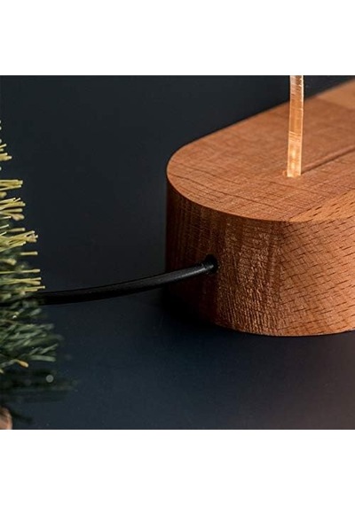 Nostaljik Vintage Otomobil 3 Boyutlu Led Masa Lambası - Usb Bağlantılı Sarı Işık - 60x140x30 Mm