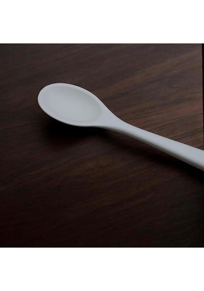 Silikon Pişirme Ve Servis Kaşık- 27,5 Cm Krem Renkli Özel Seri Diğer