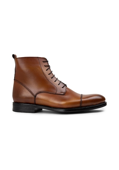 Deery Hakiki Deri Taba Rengi Fermuarlı Erkek Bot - 01974mtbac01