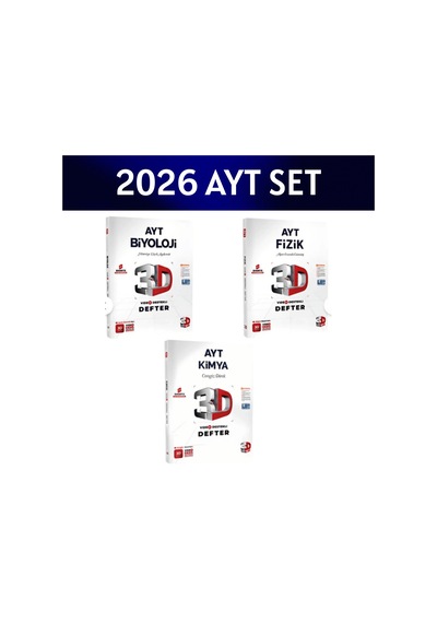 2026 Ayt Fen Bilimleri Video Ders Notları Seti 3d Yayınları